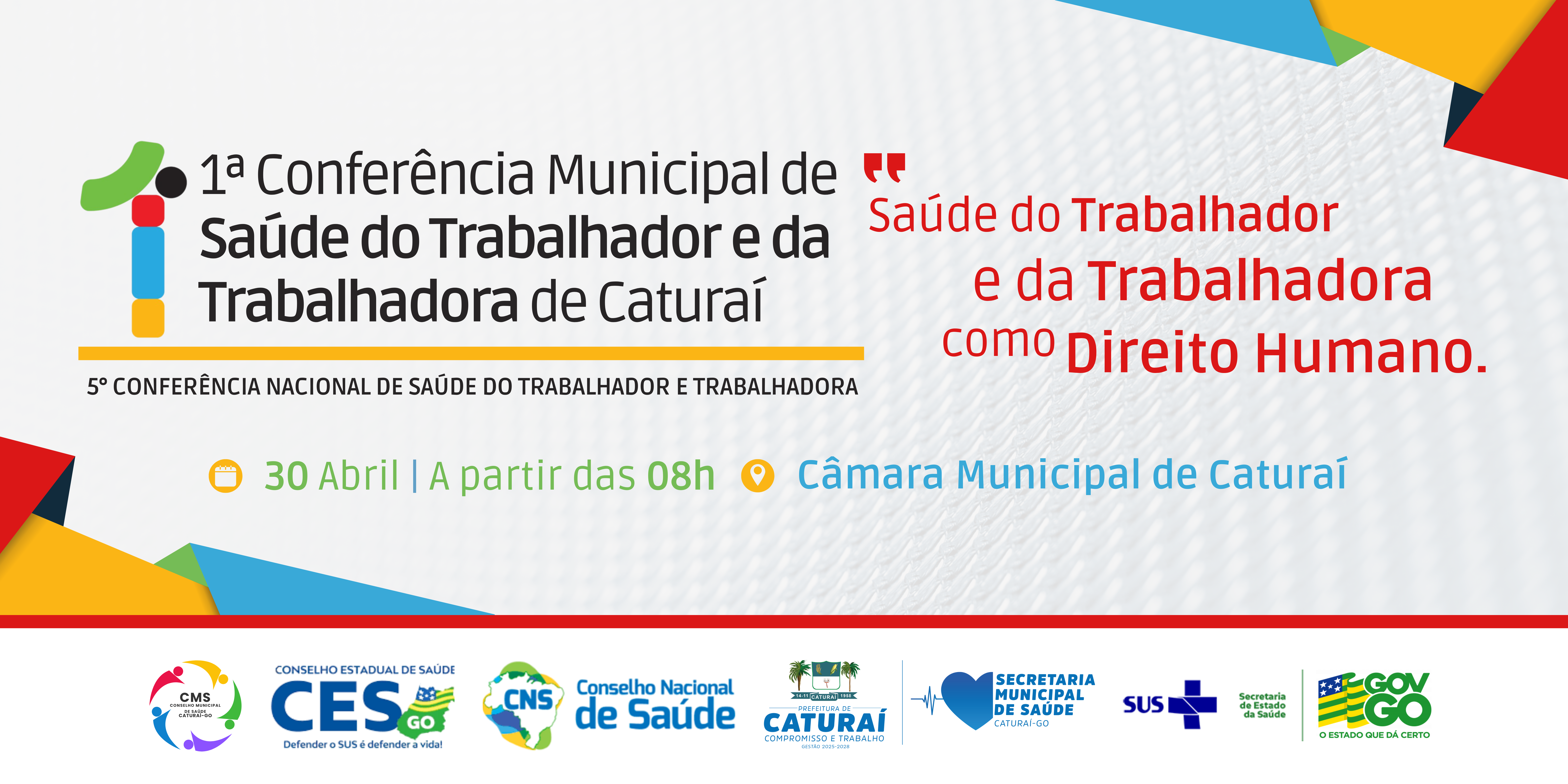 CONFERÊNCIA DA SAÚDE ACONTECE NESTA QUARTA-FEIRA, 30